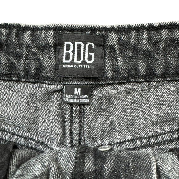 BDG Urban Outfitters Fringe Hem Black Acid
Wash Distressed Mini Skirt - Picture 6 of 7